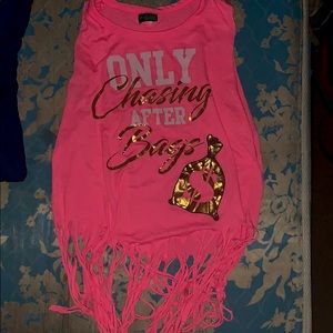Hot pink girly shirt